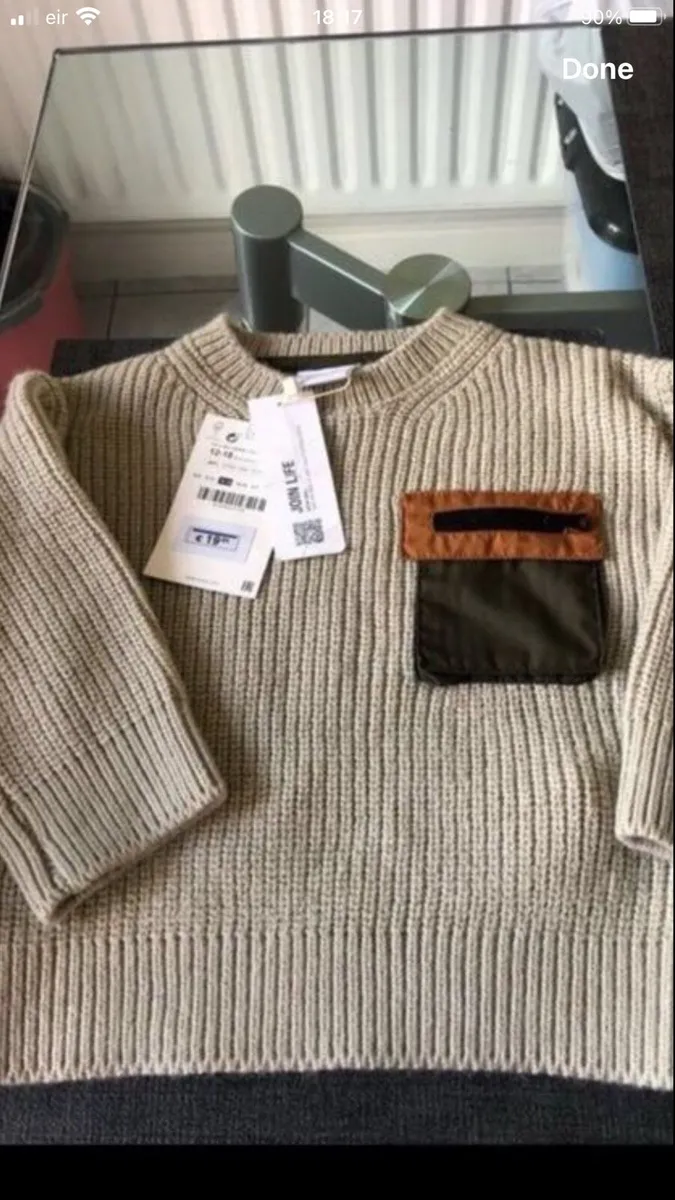 Boys BNWT Zara jumper 12/18 mths €10 - Image 2