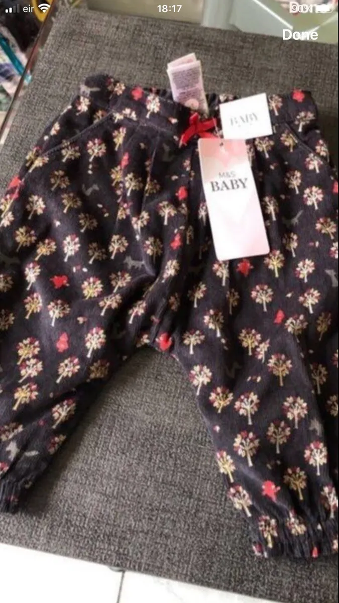 Girls BNWT trousers 3/6 mths €6 - Image 1