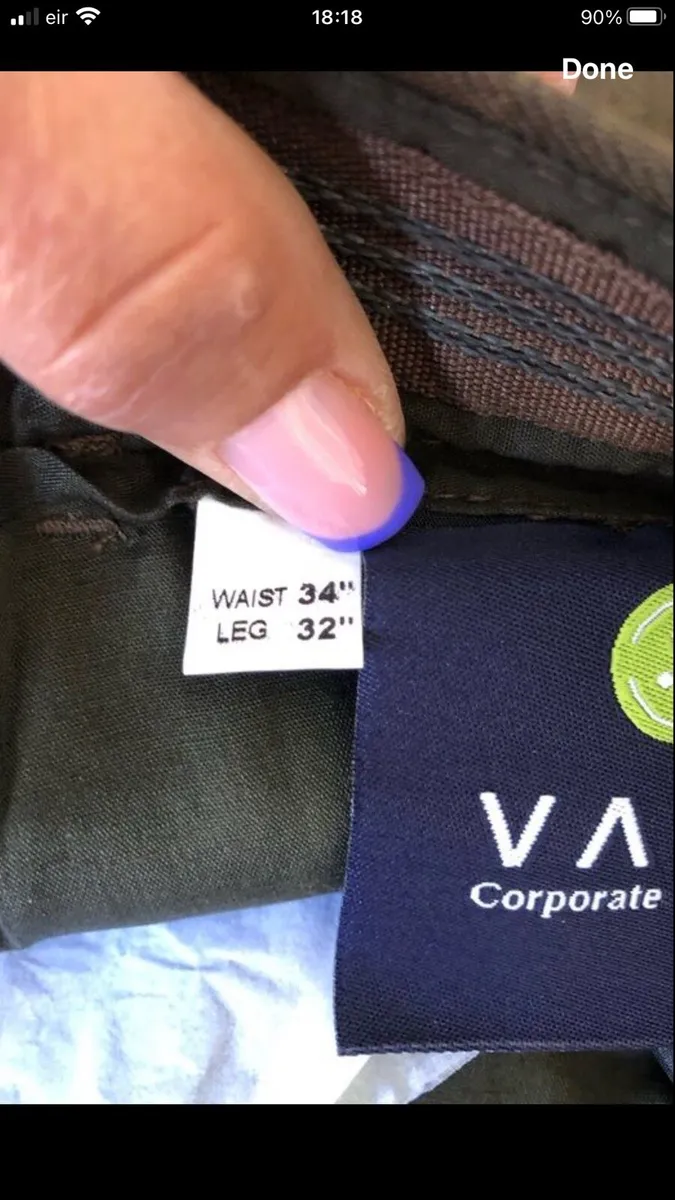 Mens trousers W34”x L32” €10 - Image 3