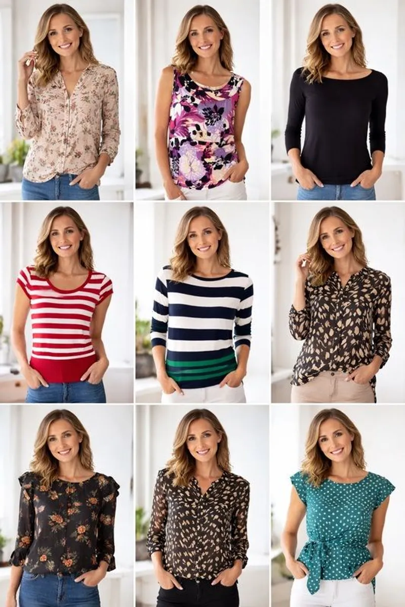 Ladies Tops - 2 for 10 Euro- Size 10 - Image 1