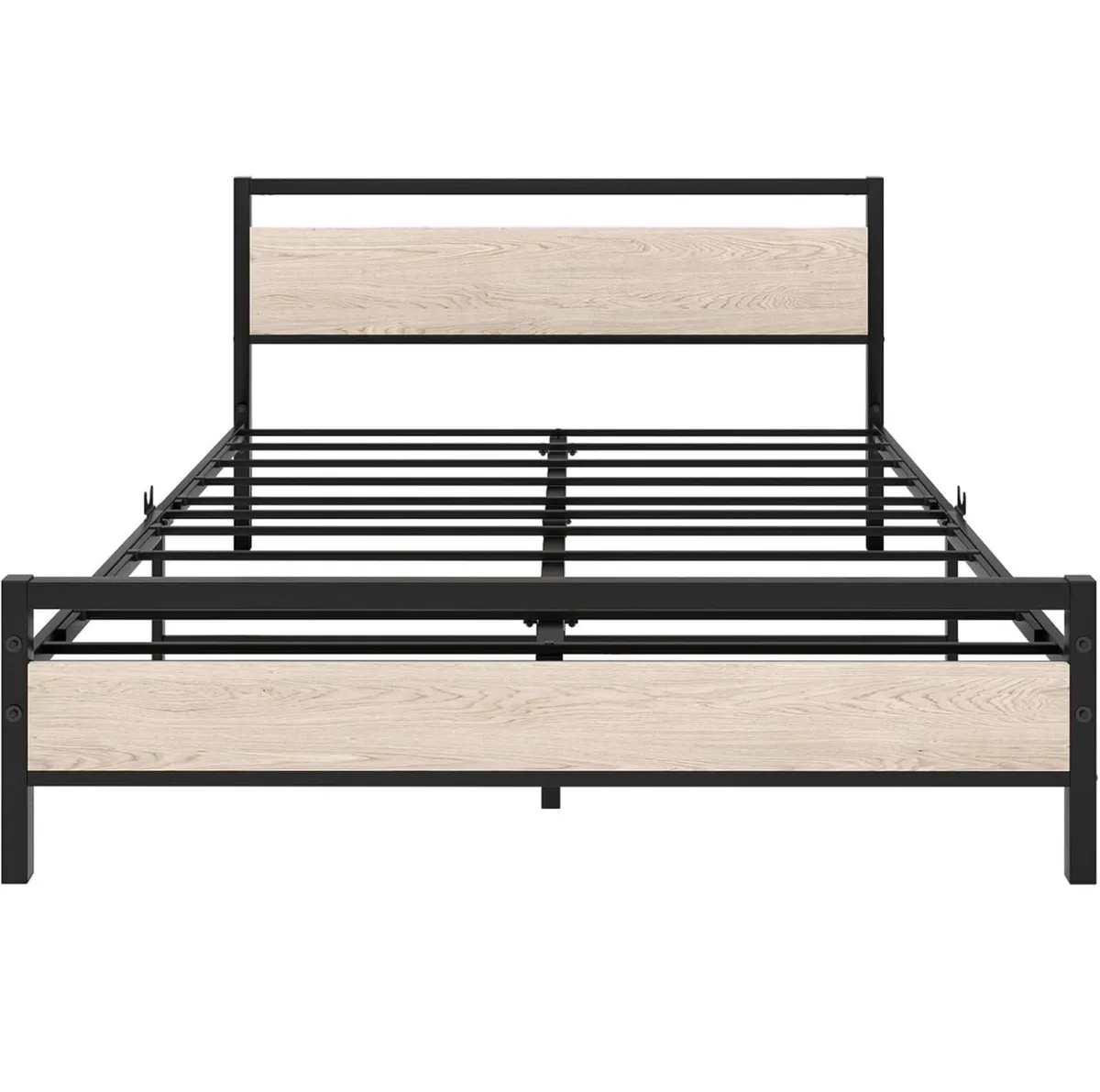 King Size Bed Frame with Wood Headboard - Image 2