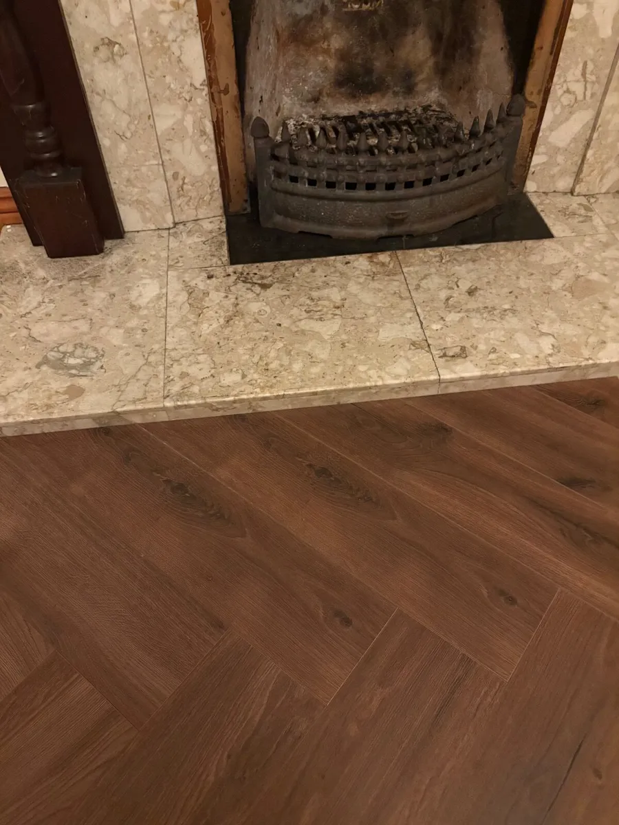 Solid Wood Fireplace Surround,Marble Insert &heart - Image 3