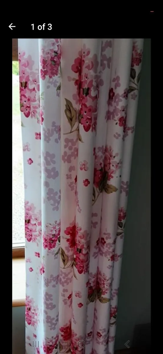 90 x 90 Beautiful Floral Curtains - Image 2