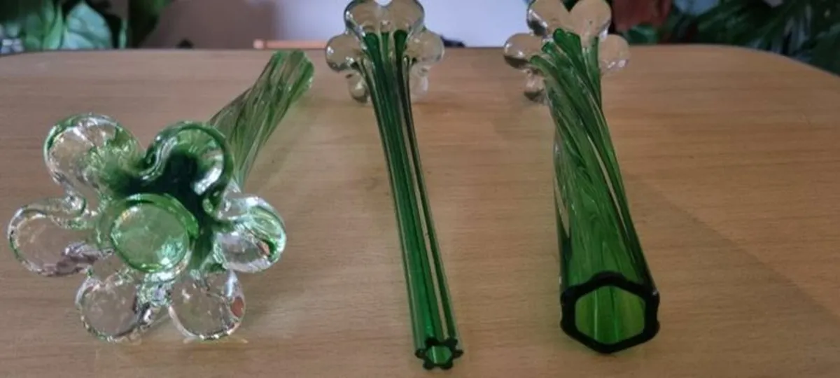 Three vintage elephant foot vases - Image 2