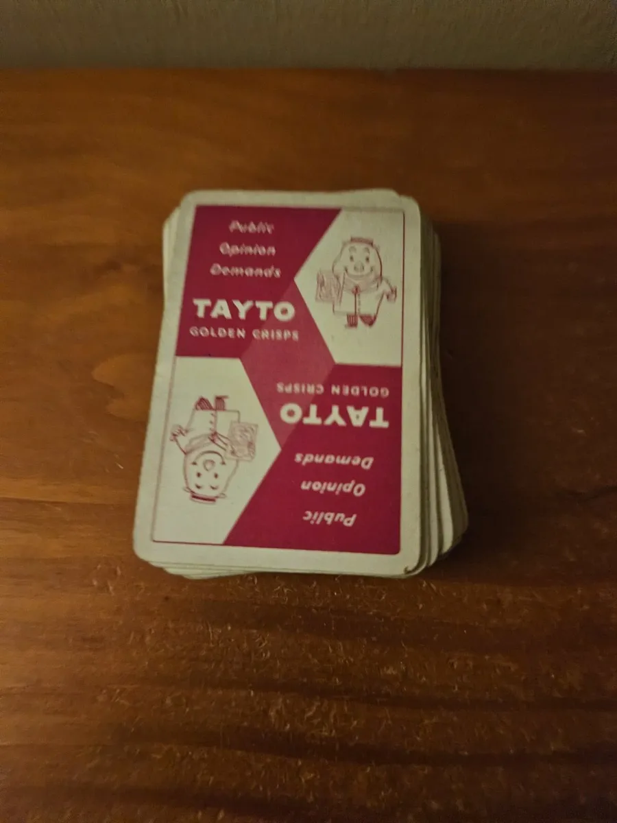 Vintage Retro Tayto Crisps Playing Cards - Image 1