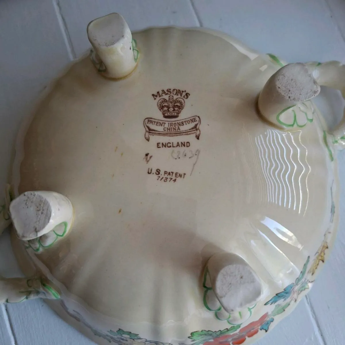 Masons Green Bible Lidded Tureen - Image 4