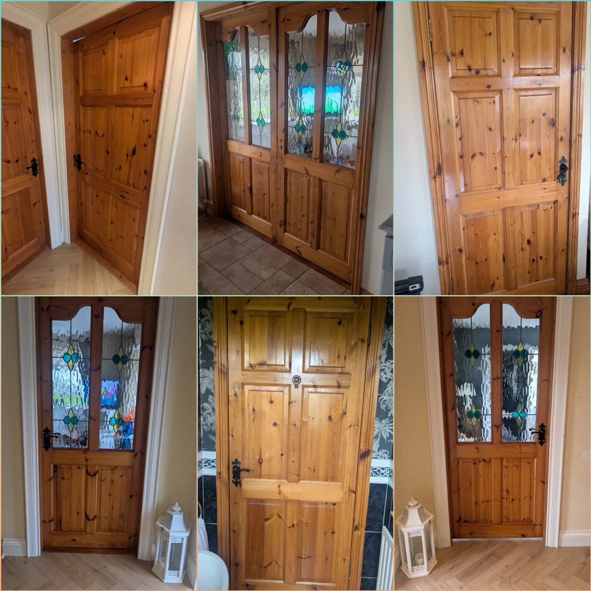 Selection of Pine Doors & Handles - Image 1