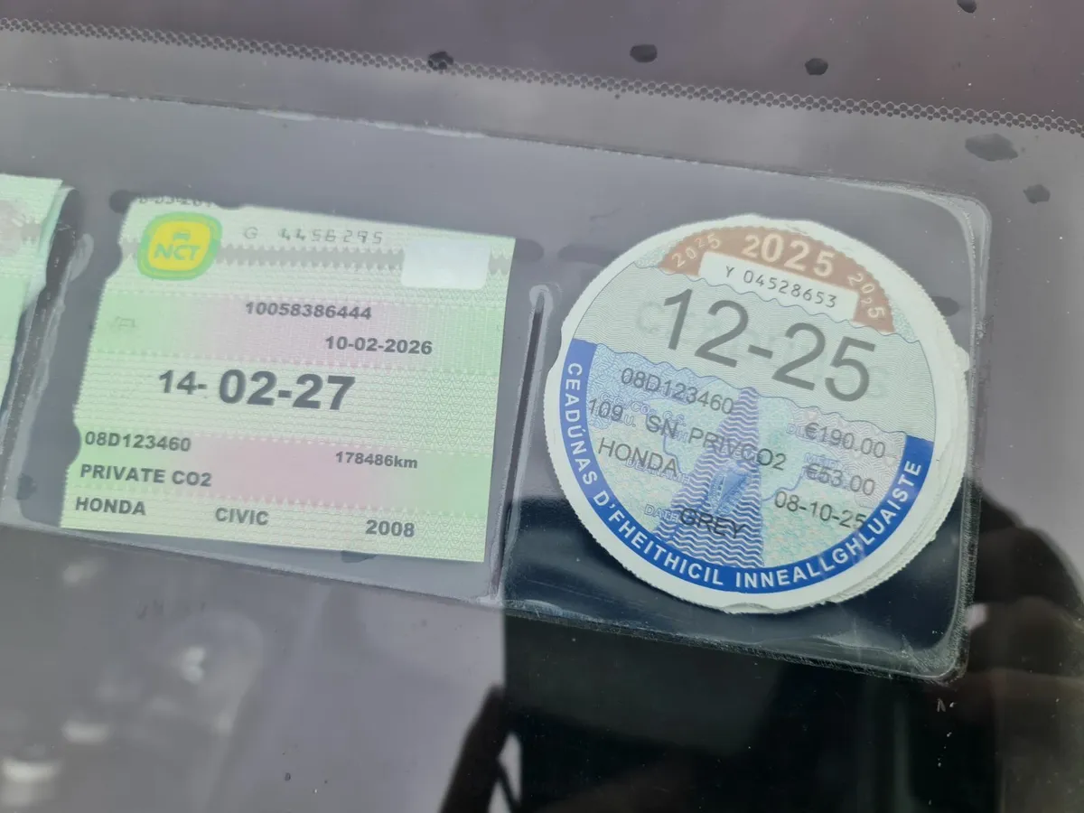 190 TAX,NCT 2/27 Honda Civic 2008 HYBRID auto - Image 3