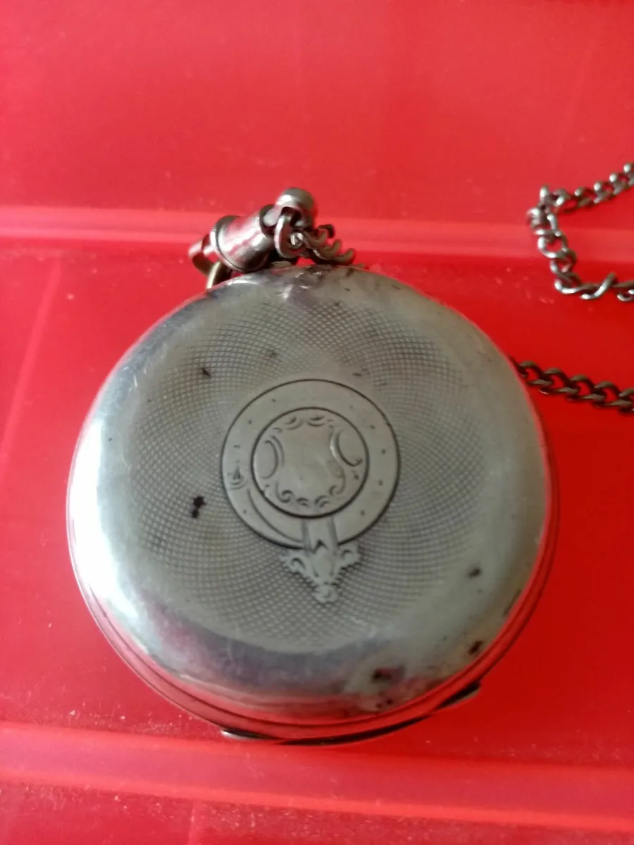 silver   pocket watch - Image 3