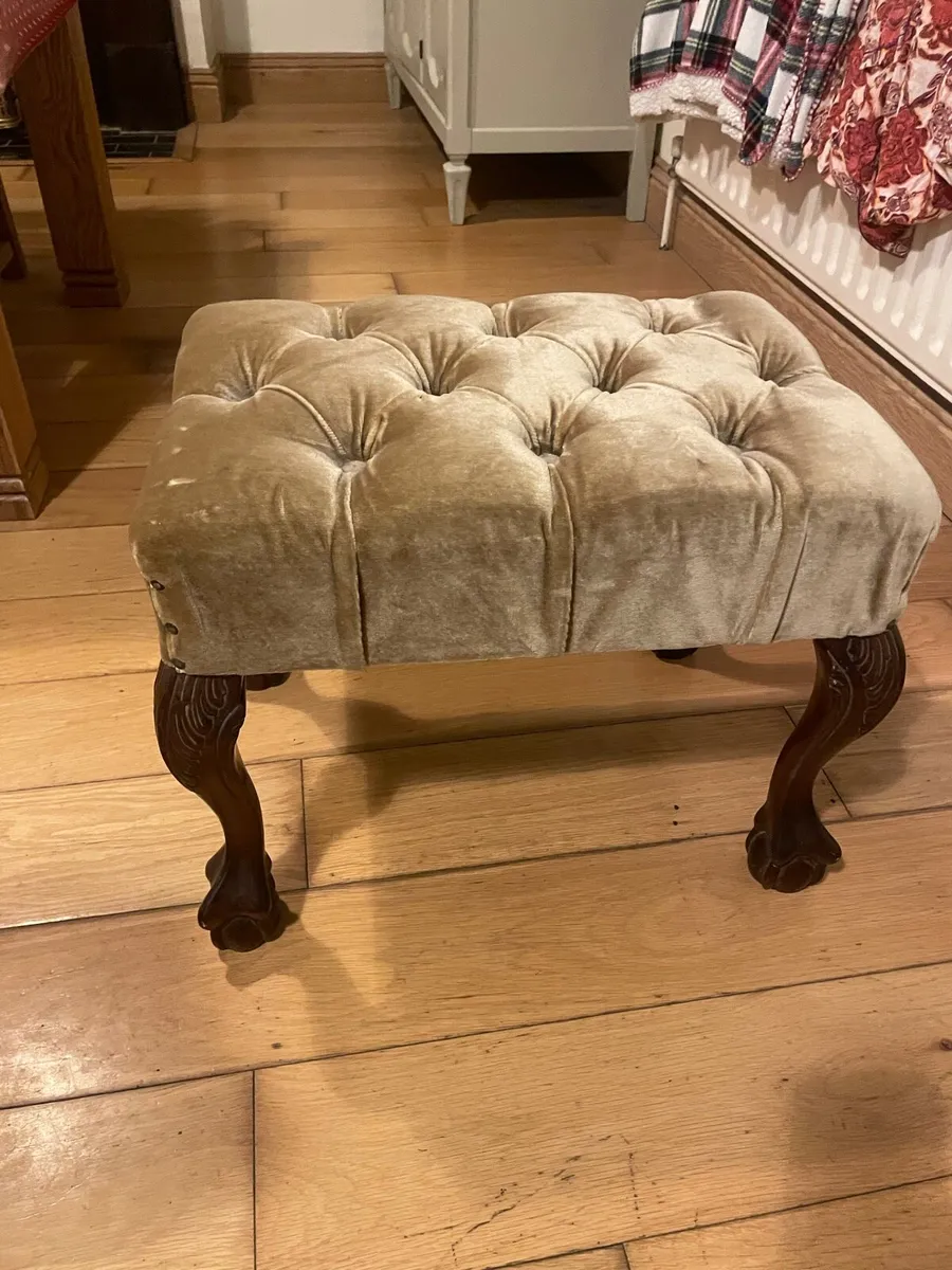 Vintage foot stool - Image 1