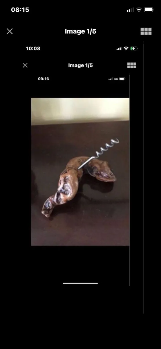 Vintage Twisted Timber Corkscrew - Image 1