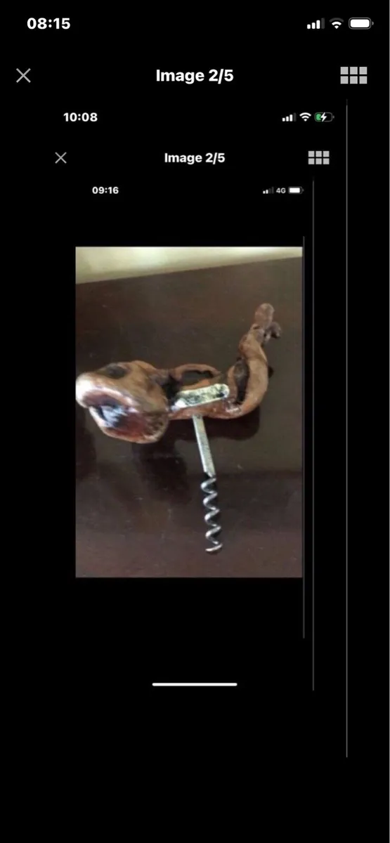 Vintage Twisted Timber Corkscrew - Image 2