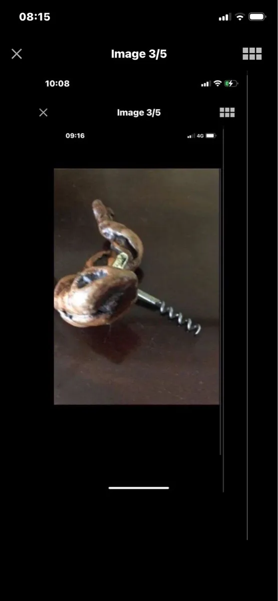 Vintage Twisted Timber Corkscrew - Image 3