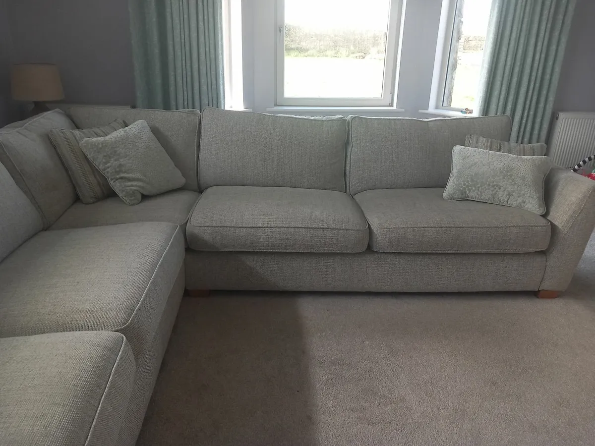 Large corner sofa with armchair - Image 1