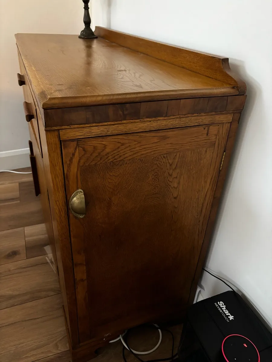 Handmade Solid Oak Drinks Cabinet - Image 4