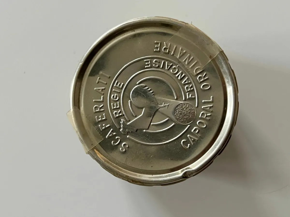 French Tobacco TIN Box Cigarettes ARMY Ration - Image 3