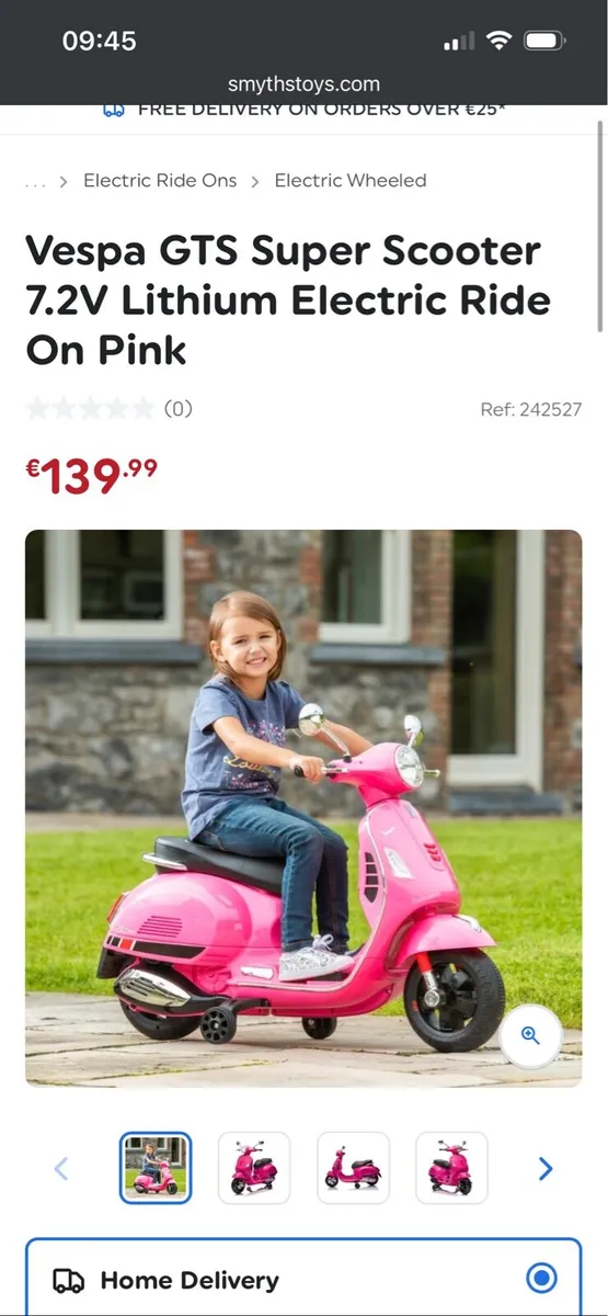 Vespa scooter-pink - Image 4