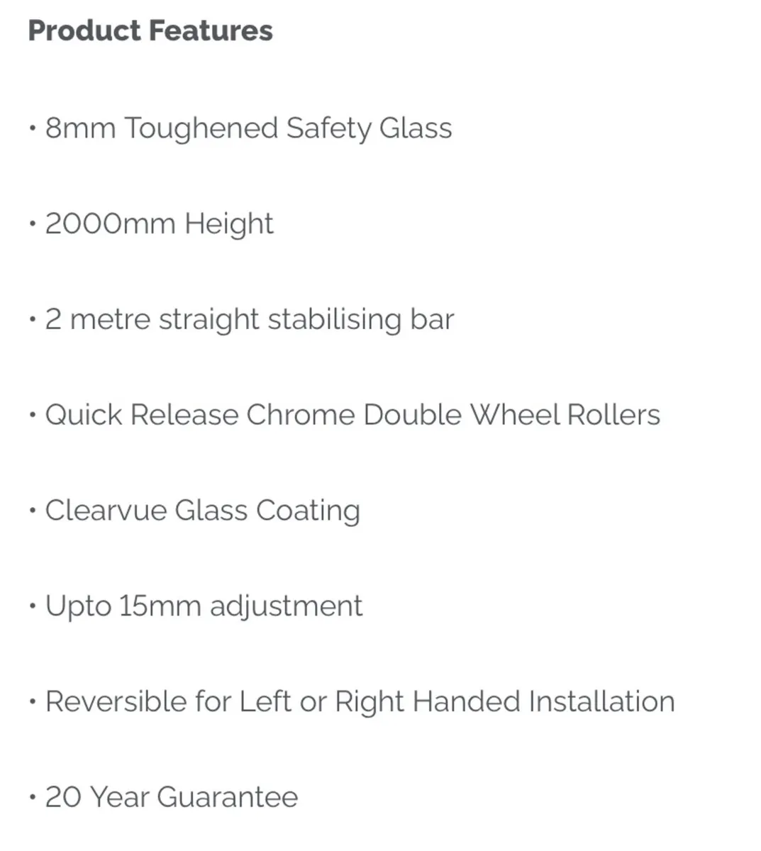 FLAIR RENU 8MM WETROOM PANEL 1200MM MT BLACK - Image 4