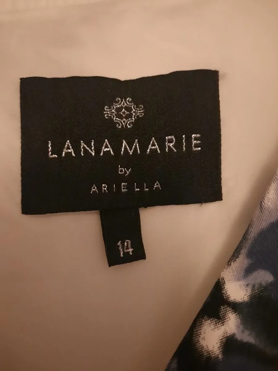 Ariella Navy and White Dress - Image 4