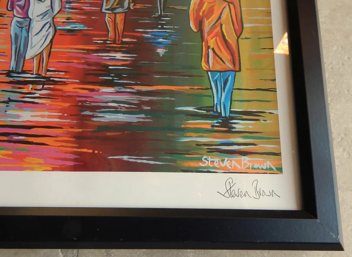 Large Signed Stephen Brown Scottish Autumn Print - Image 3