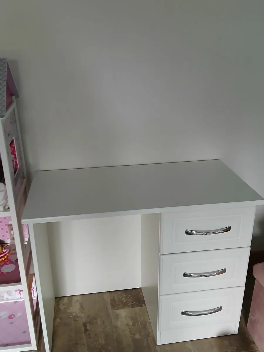 Childrens  white desk/dressing table