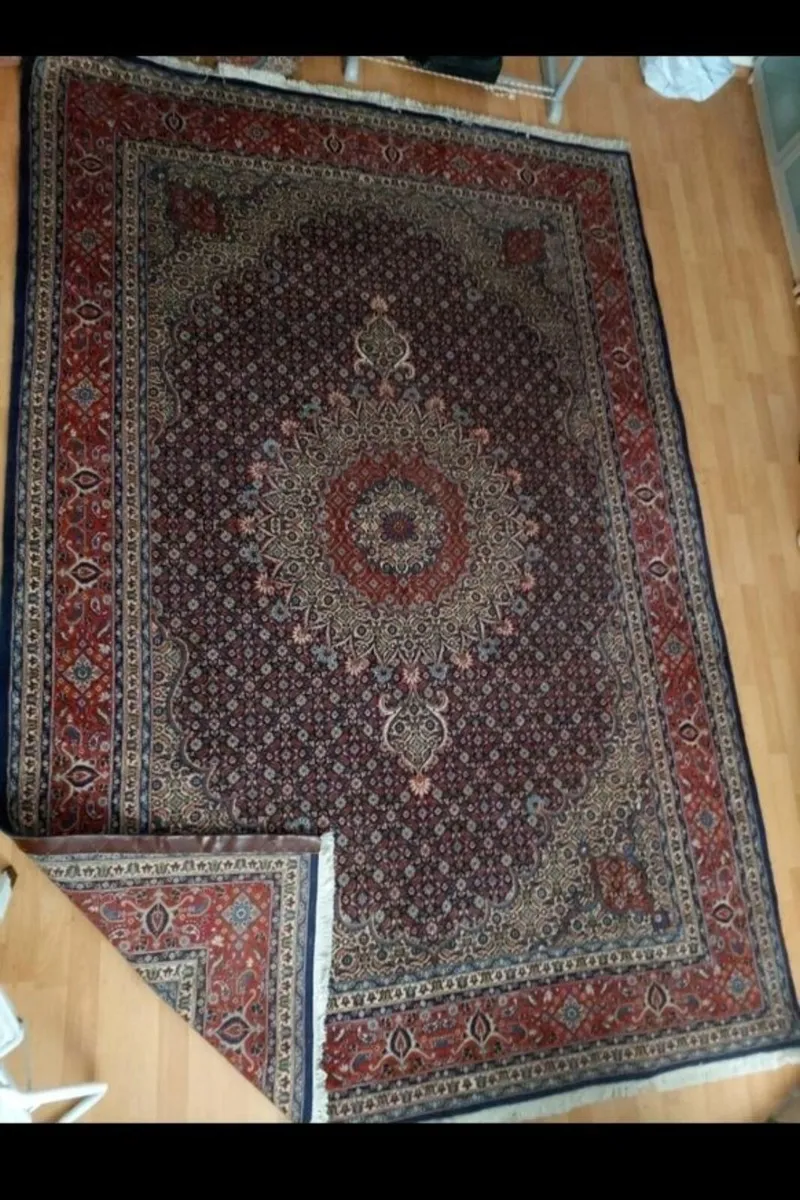 Large Perser Moud Hand Knotted Rug Carpet - Image 2