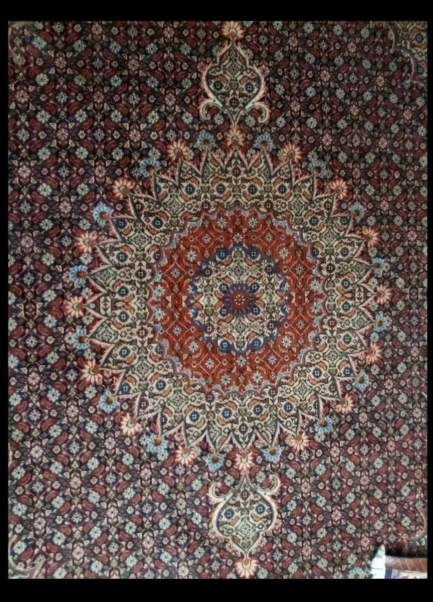 Large Perser Moud Hand Knotted Rug Carpet - Image 3