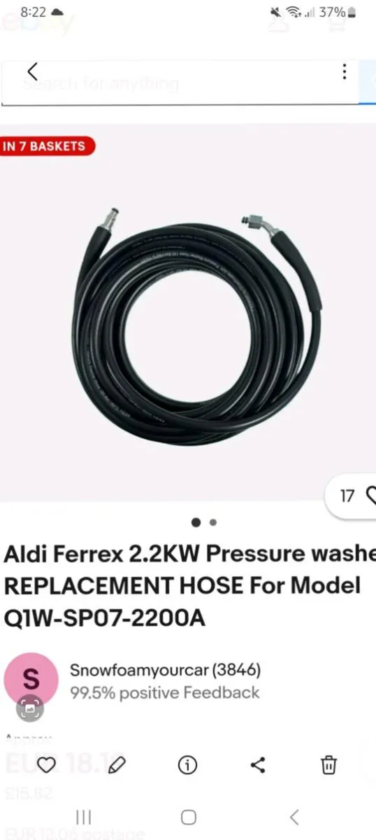 Ferrex Powerwasher hose wanted - Image 1