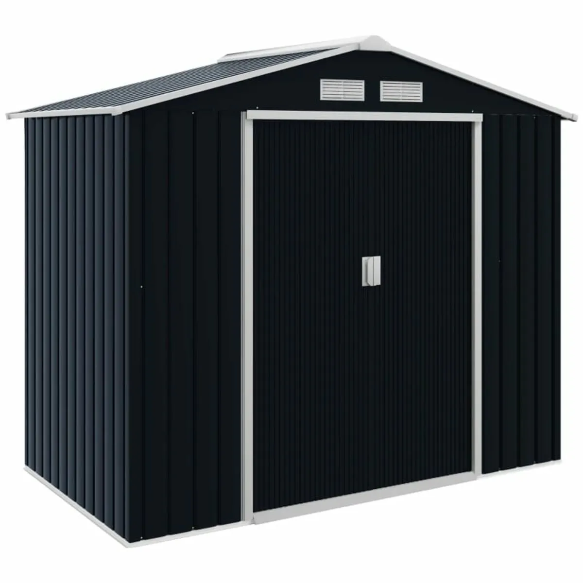 7ft x 4ft Lockable Garden Shed Large Patio Roofed - Image 1