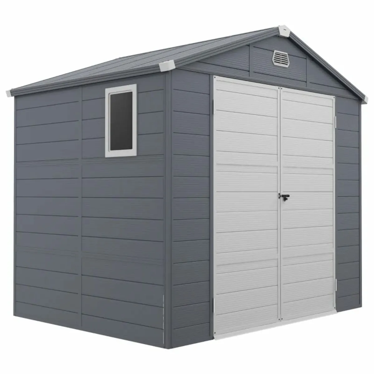 4 x 3ft Plastic Garden Storage Shed - Foundation K - Image 1