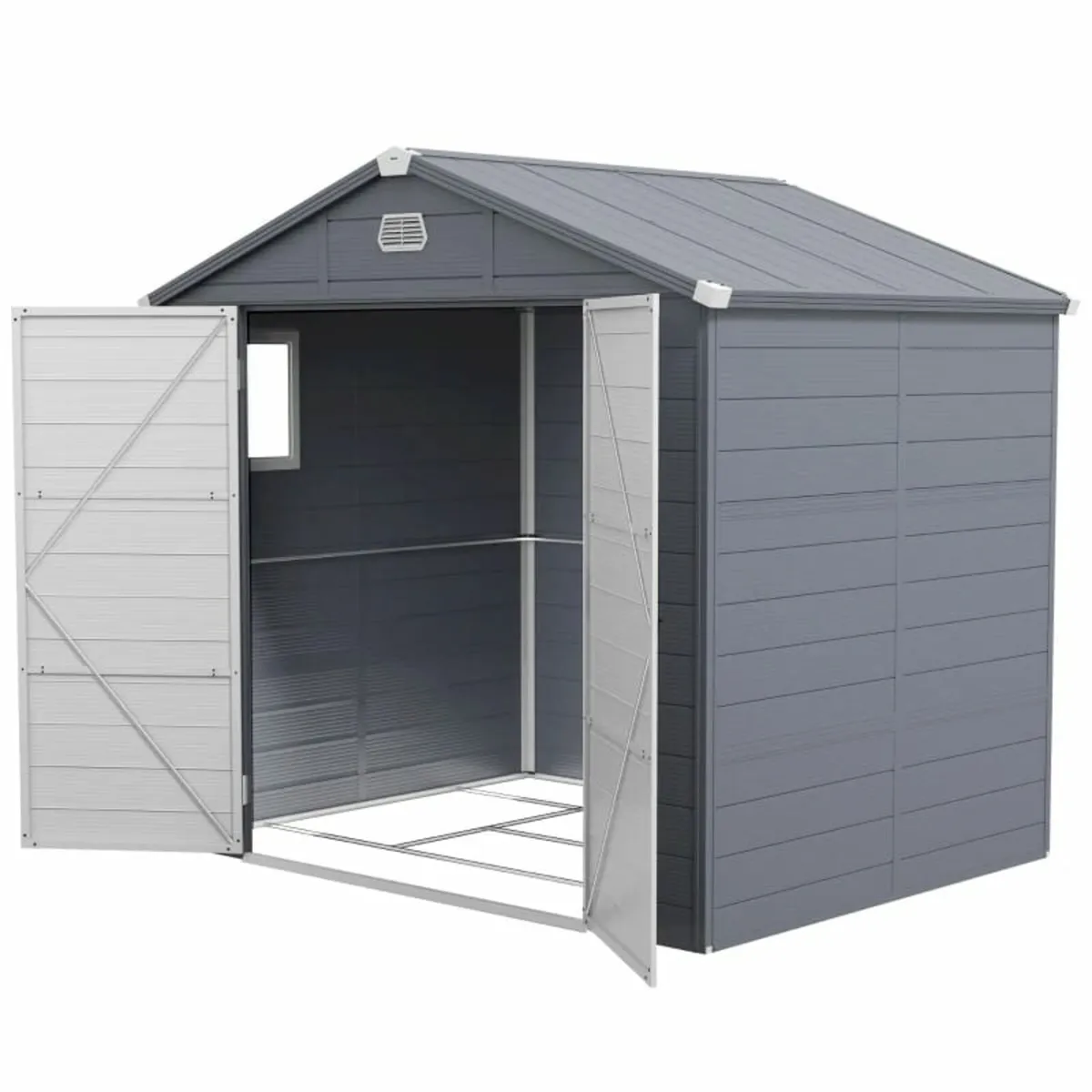 4 x 3ft Plastic Garden Storage Shed - Foundation K - Image 2