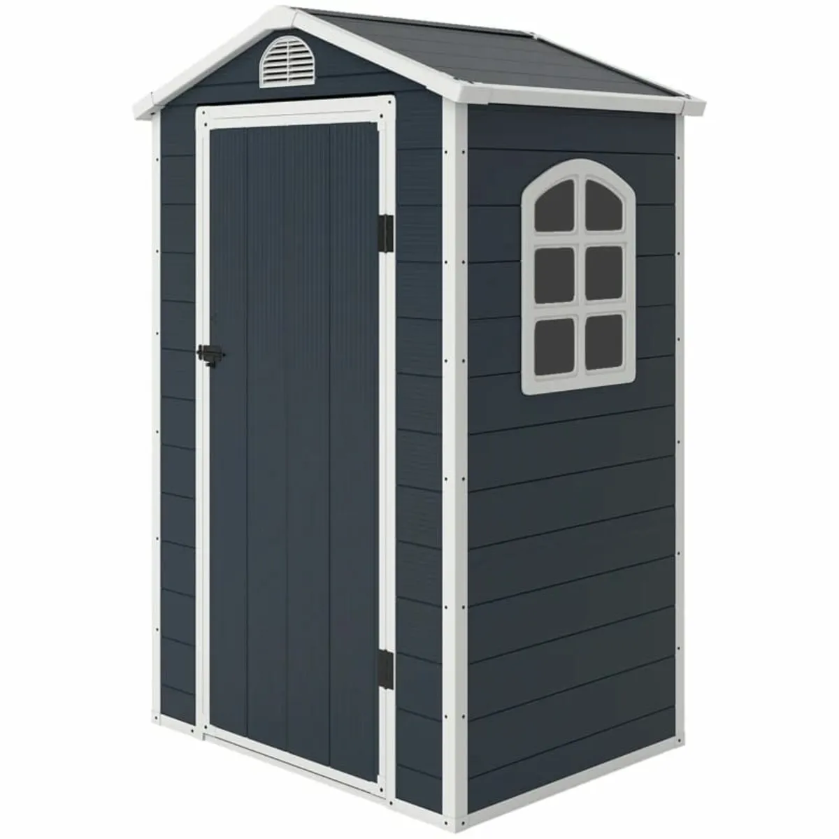 Metal Storage Shed With Latched Door Good Ventilat - Image 1