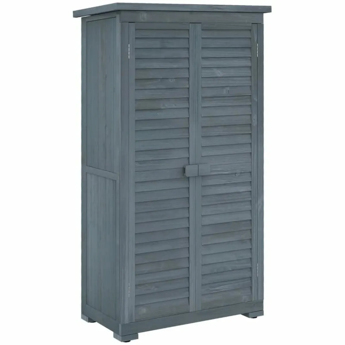 39.5 x 79cm Fir Wood Garden Shed - Grey

Features: - Image 1