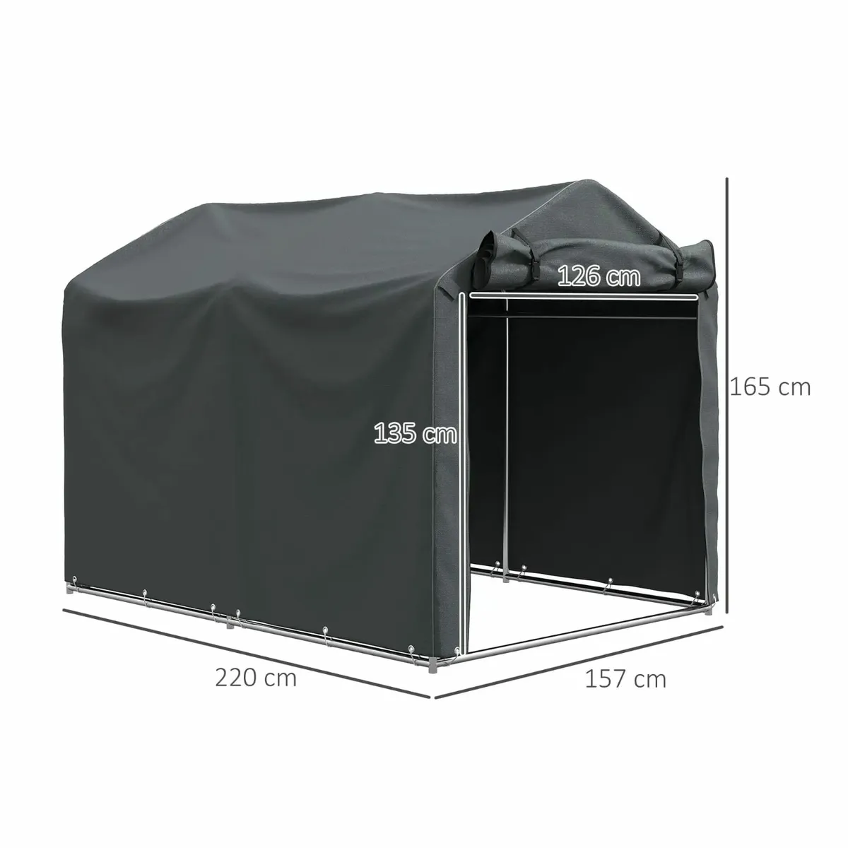 2.2 x 1.6 m Garden Storage Tent, Waterproof Anti-U - Image 4