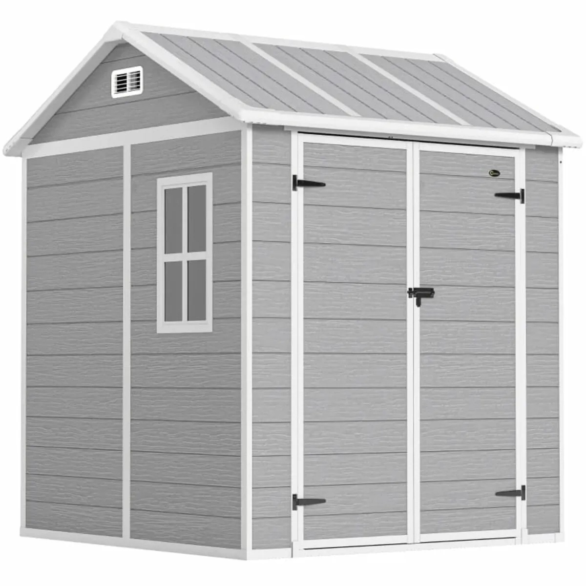 6 x 6ft Garden Shed with Floor, Window, Lockable D - Image 1
