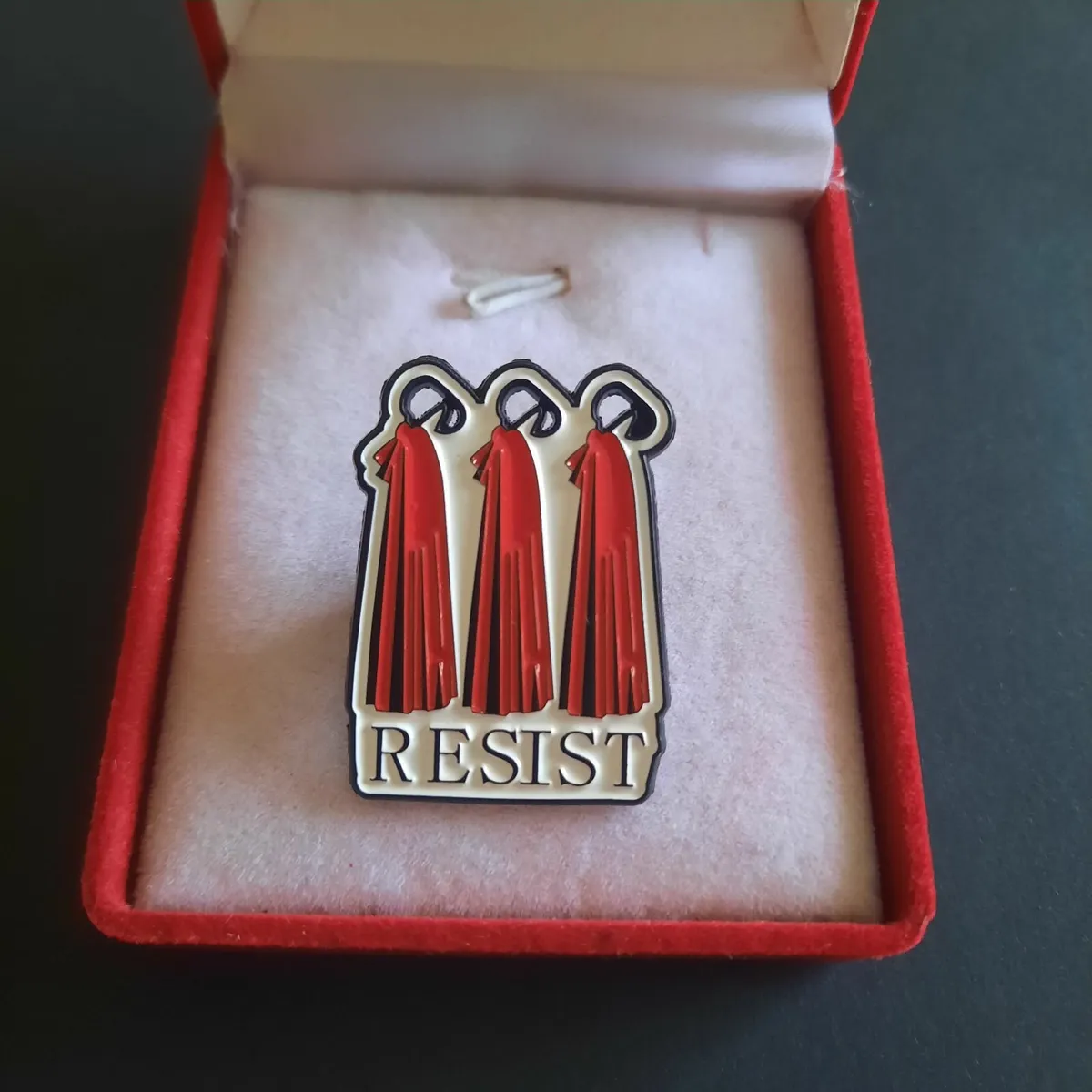 The handmade’s tale Resist enamel pin brooch badge - Image 1