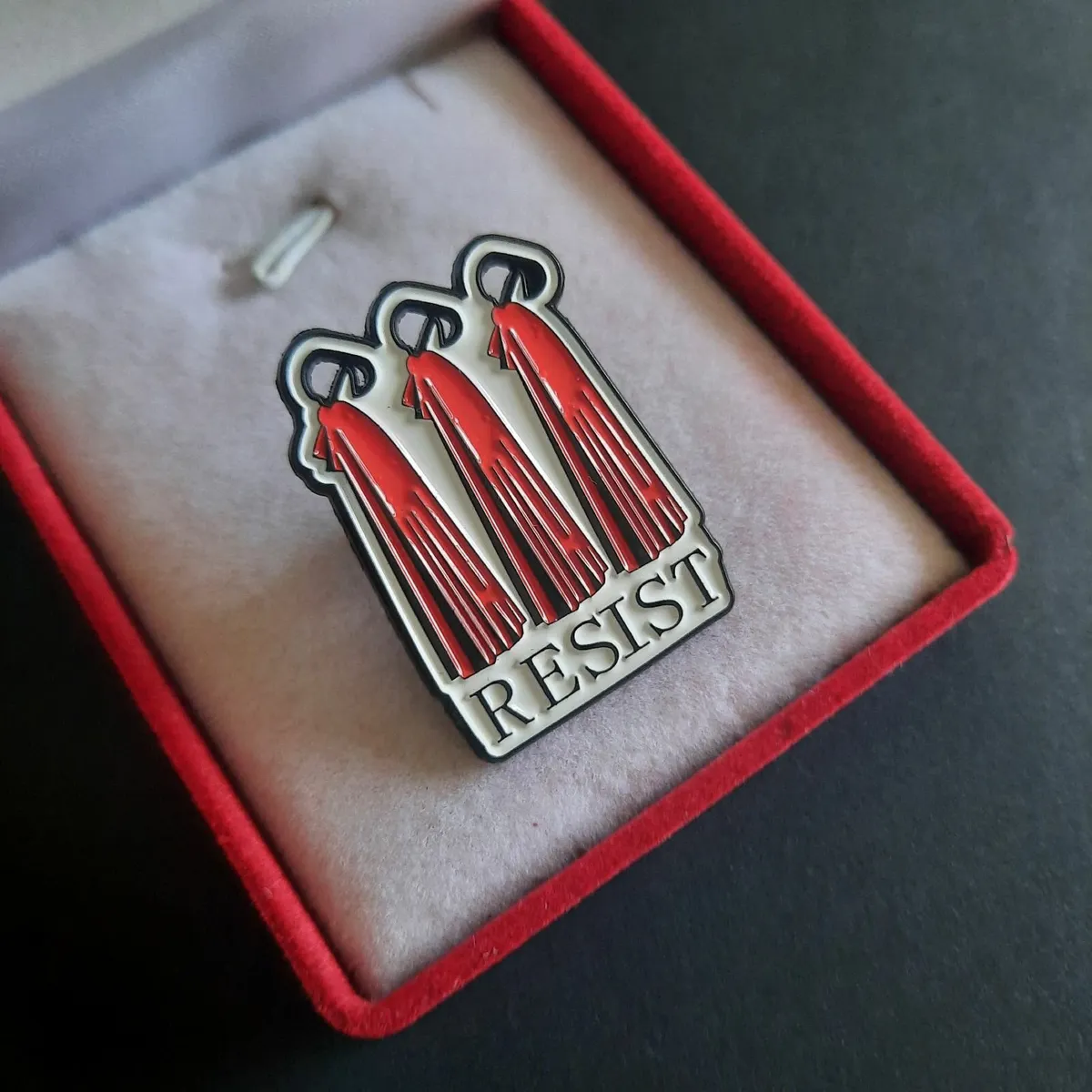 The handmade’s tale Resist enamel pin brooch badge - Image 2