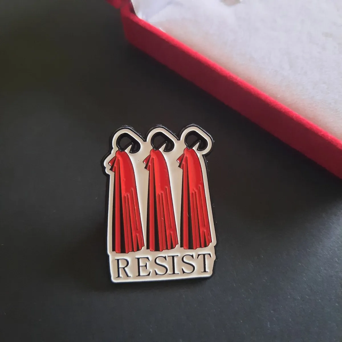 The handmade’s tale Resist enamel pin brooch badge - Image 4
