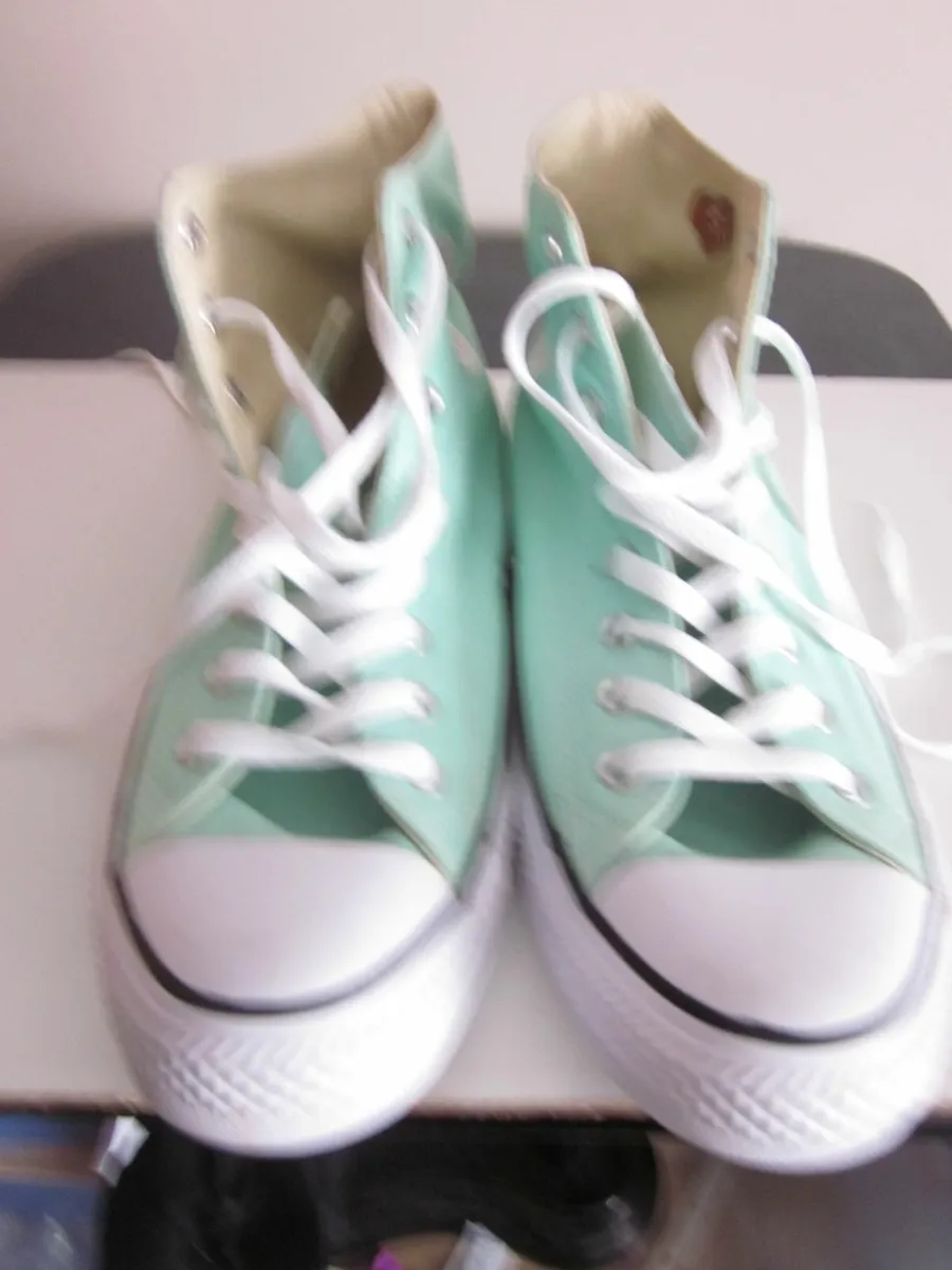 Converse Green Chuck Taylor All Star High Trainers - Image 4