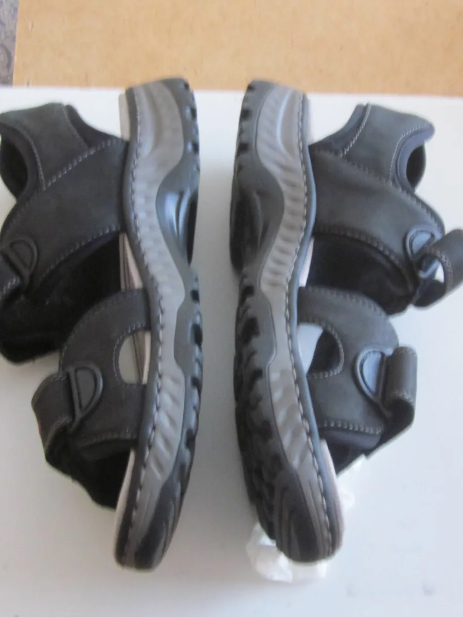 Rieker Mens Lite Ankle Strap Sandal Black S.12 - Image 2