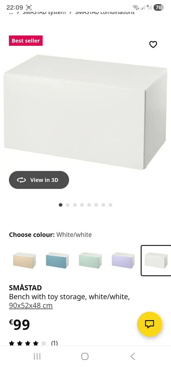 Free IKEA SMASTAD Bench/Chest with Toy Storage box - Image 1