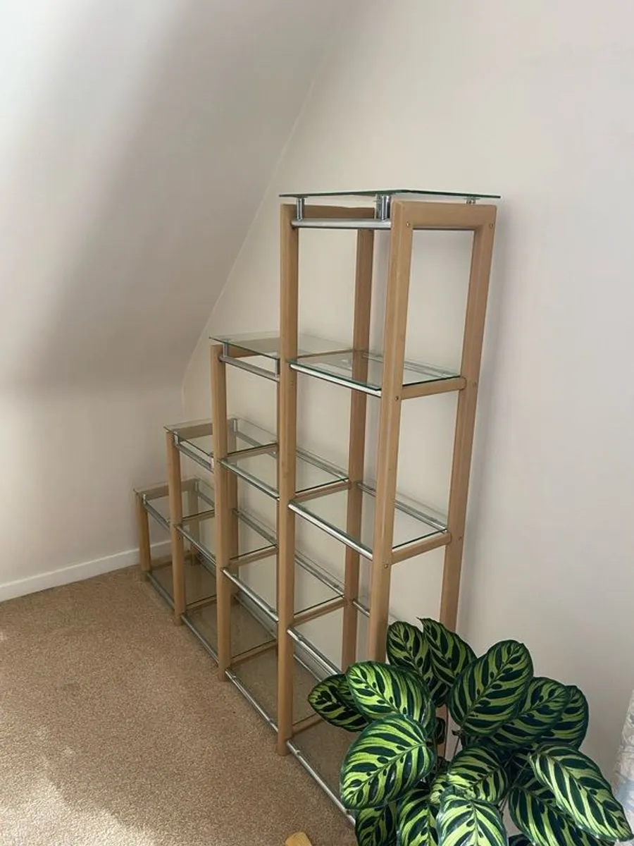 Wood and glass cabinet - Image 2