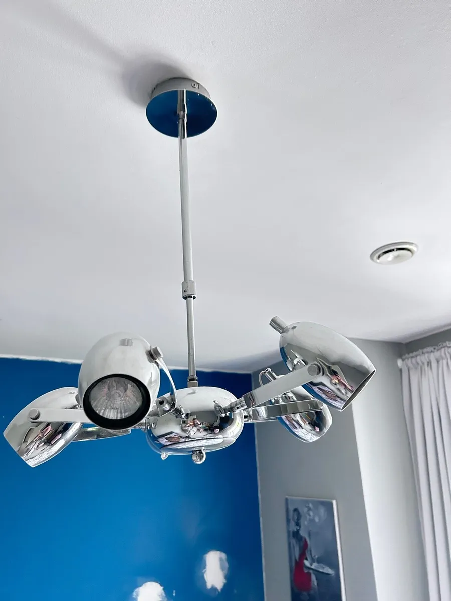 Modern Chrome Set Lamps –Wall  & Ceiling - Image 1
