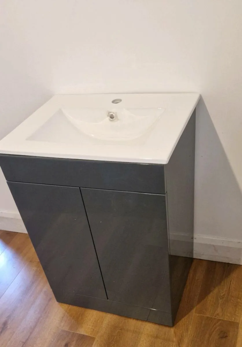 Grey Vanity Unit - New Never Used - Image 1