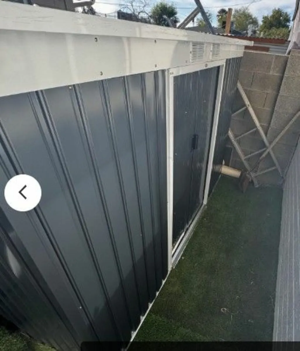 9ft x 4ft Metal Garden Storage Shed Tool House wit - Image 3