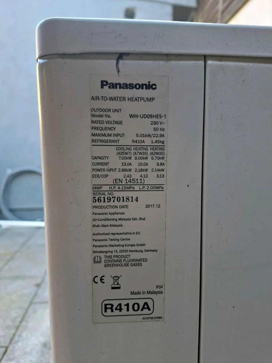 Pansonic 9kw r410a split heat pump - Image 3