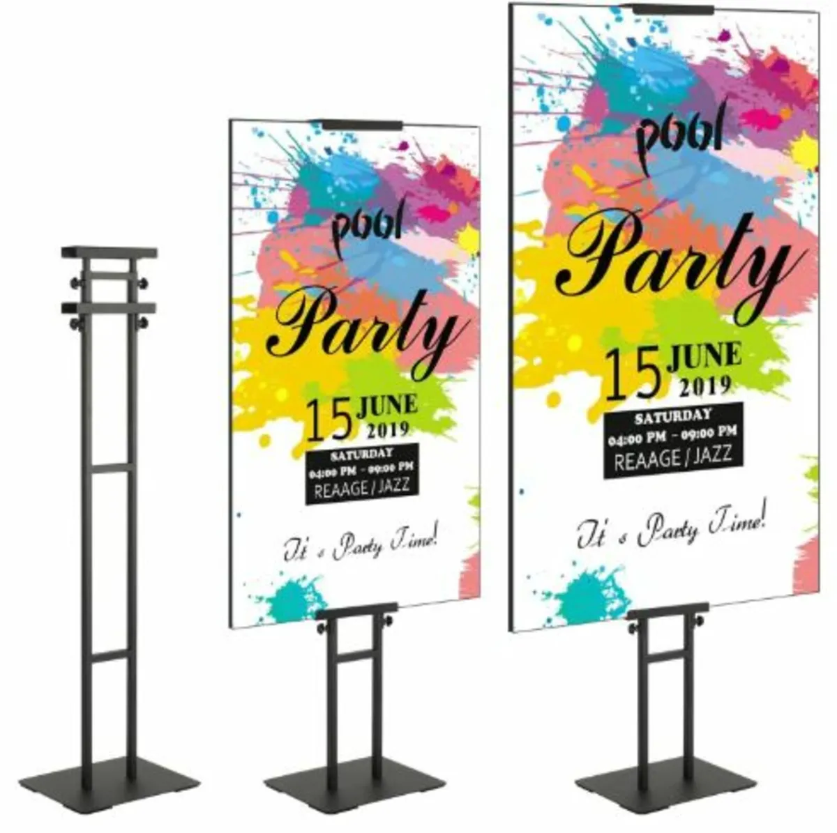 Poster Stand, Adjustable Height Up to 1905 mm, - Image 1