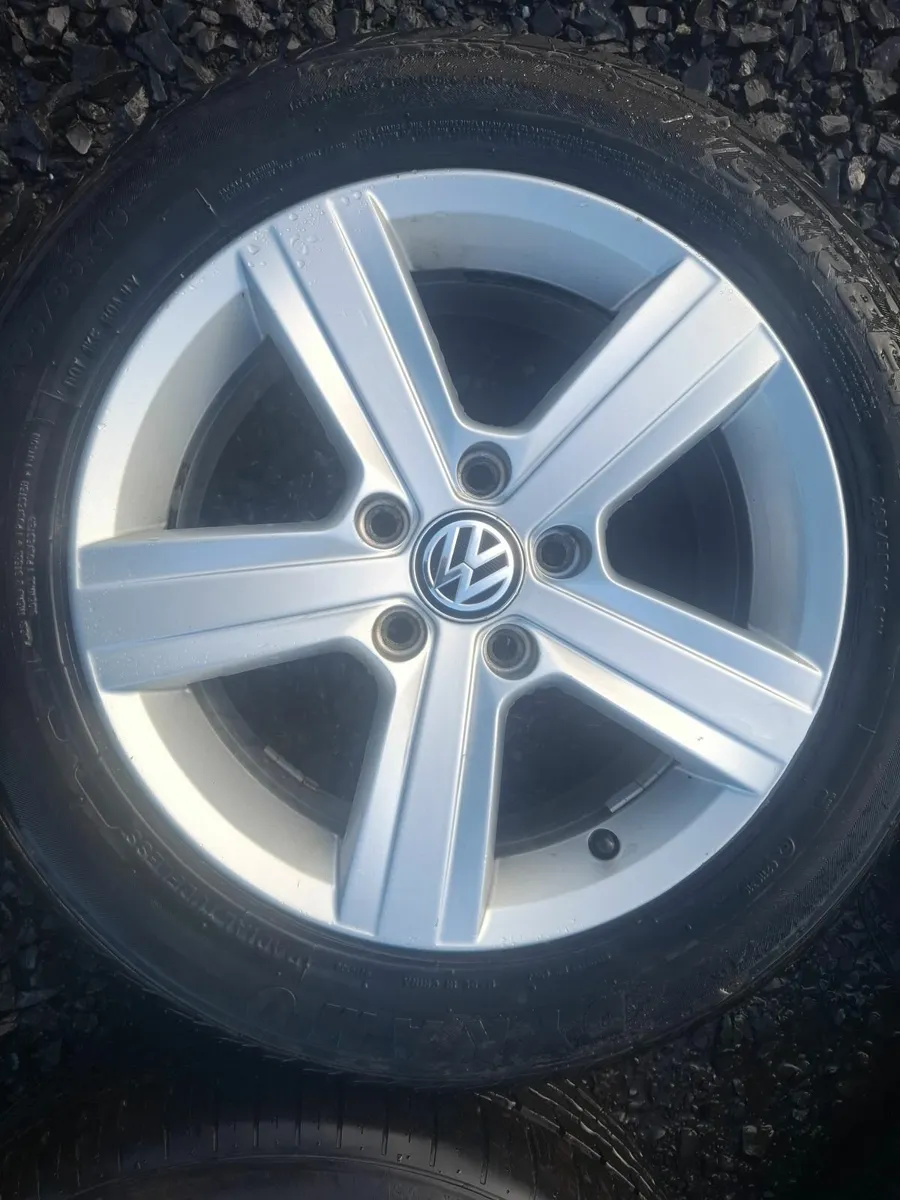 16" Genuine Vw Dover Alloys with tyres - Image 2