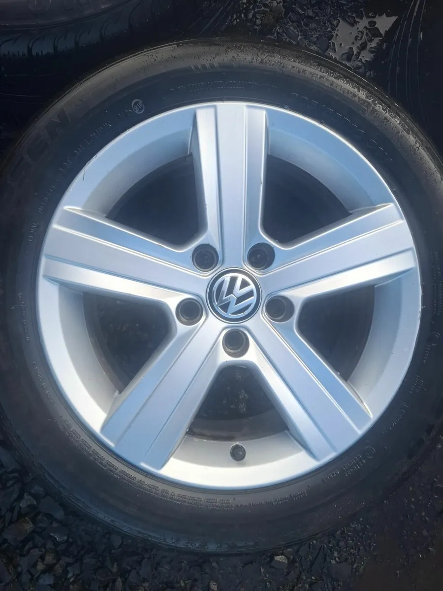 16" Genuine Vw Dover Alloys with tyres - Image 1