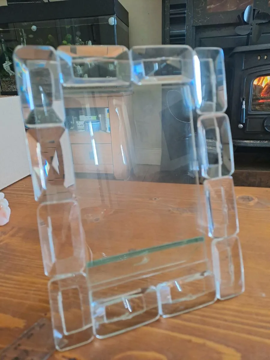 Modern lucite acrylic photo frame - Image 1